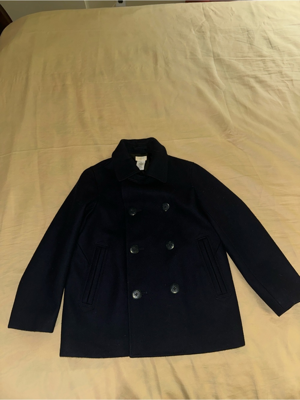 J. Crew Navy Kids Wool Pea Coat - Double-Breasted